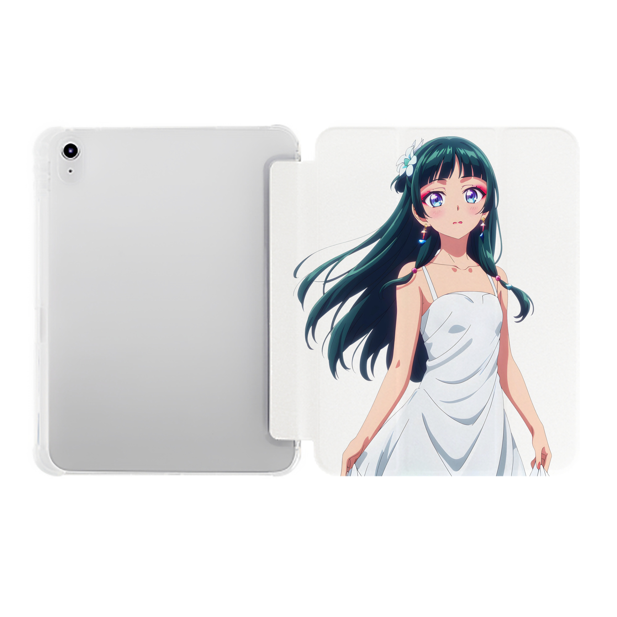 （画像用） 薬屋のひとりごと The Apothecary Diaries IPad ケース ペン収納付き 三つ折りスタンド PUレザー×シリコン 対応機種9.5/10.5/10.9インチ